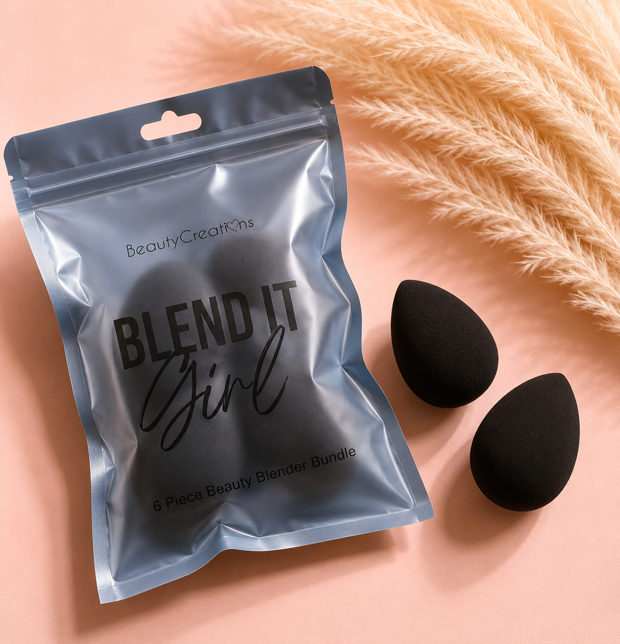 Black Tear Drop Sponge Set