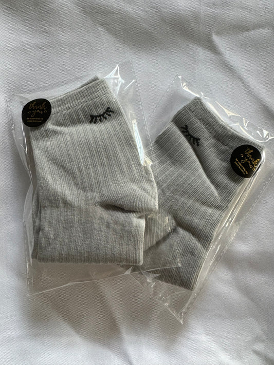 Grey Lash Socks