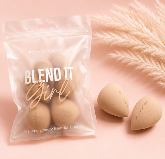 Beige Tear Drop Sponge Set