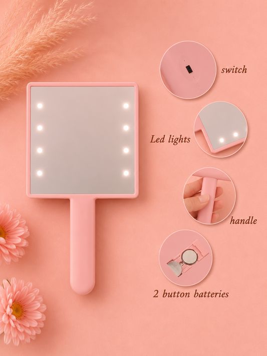 Pink LED Mirror