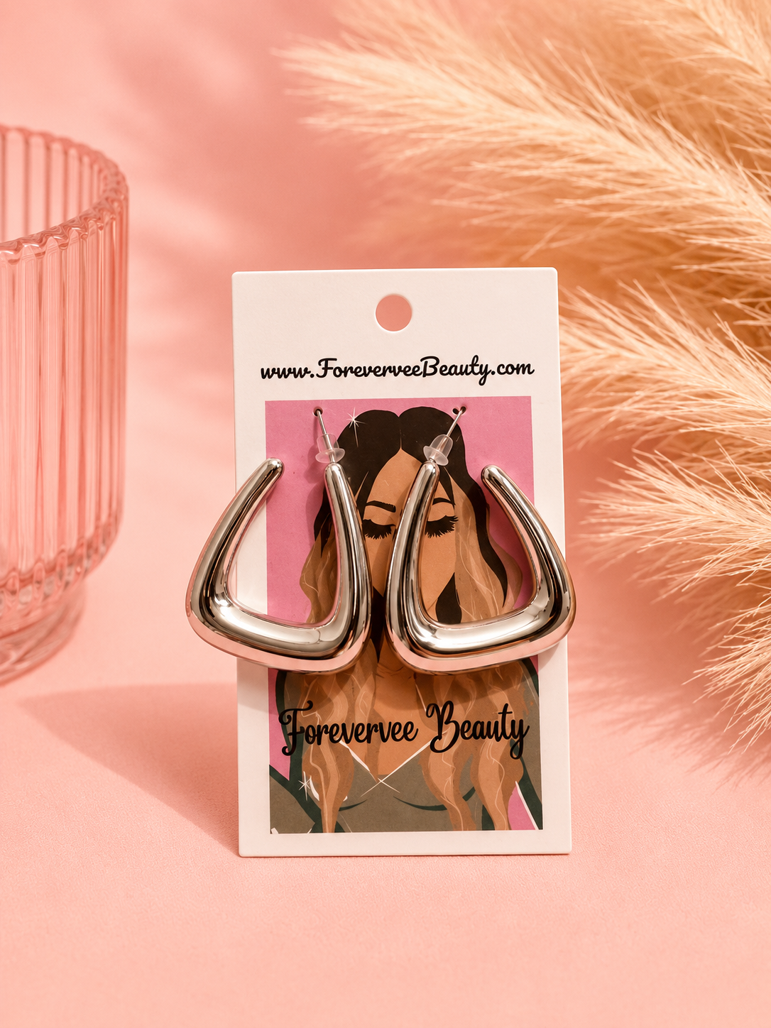 Chunky Silver Bell Earrings