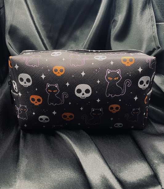 Halloween Cat Makeup Bag (Med)